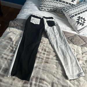 Black and white inverted jeans - H&M